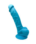 SILEXD - MODELLO 1 PENE REALISTICO PREMIUM SILEXPAN SILICONE BLU 17.5 CM