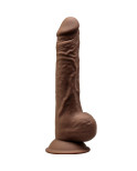 SILEXD - MODELLO 1 PENE REALISTICO PREMIUM SILEXPAN SILICONE MARRONE 24 CM