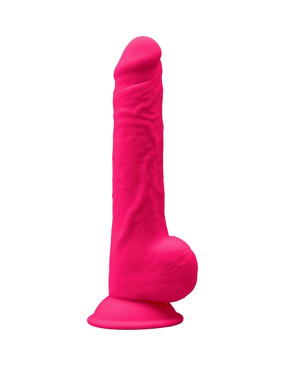 SILEXD - MODELLO 1 PENE REALISTICO PREMIUM SILEXPAN SILICONE FUCSIA 24 CM