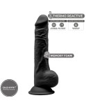 SILEXD - MODELLO 1 PENE REALISTICO PREMIUM SILEXPAN SILICONE NERO 24 CM