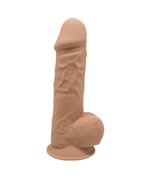 SILEXD - MODELLO 1 PENE REALISTICO PREMIUM SILEXPAN SILICONE CARAMEL 21.5 CM