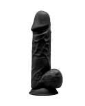 SILEXD - MODELLO 1 PENE REALISTICO PREMIUM SILEXPAN SILICONE NERO 21.5 CM