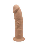 SILEXD - MODELLO 2 PENE REALISTICO PREMIUM SILEXPAN SILICONE CARAMEL 23 CM