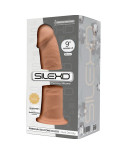 SILEXD - MODELLO 2 PENE REALISTICO PREMIUM SILEXPAN SILICONE CARAMEL 23 CM