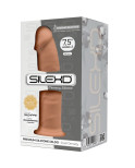 SILEXD - MODELLO 2 PENE REALISTICO PREMIUM SILEXPAN SILICONE CARAMEL 19 CM