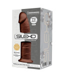 SILEXD - MODELLO 2 PENE REALISTICO PREMIUM SILEXPAN SILICONE MARRONE 19 CM