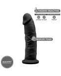 SILEXD - MODELLO 2 PENE REALISTICO PREMIUM SILEXPAN SILICONE NERO 19 CM