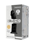 SILEXD - MODELLO 2 PENE REALISTICO PREMIUM SILEXPAN SILICONE NERO 15 CM