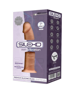 SILEXD - MODELLO 1 VIBRATORE PER PENE REALISTICO IN SILICONE PREMIUM SILEXPAN 17.5 CM