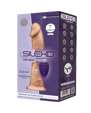 SILEXD - MODELLO 1 VIBRATORE PENE REALISTICO IN SILICONE PREMIUM SILEXPAN TELECOMANDO 17.5 CM