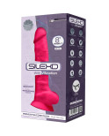 SILEXD - MODELLO 1 VIBRATORE PER PENE REALISTICO IN SILICONE PREMIUM SILEXPAN FUCSIA 20 CM