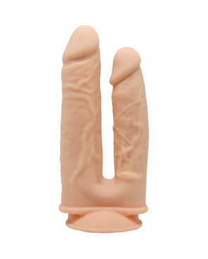 SILEXD - MODELLO 1 PENE REALISTICO VIBRATORE DOPPIA PENETRAZIONE PREMIUM SILEXPAN TELECOMANDO IN SILICONE 17.5 / 19.5 CM