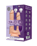 SILEXD - MODELLO 1 PENE REALISTICO VIBRATORE DOPPIA PENETRAZIONE PREMIUM SILEXPAN TELECOMANDO IN SILICONE 17.5 / 19.5 CM