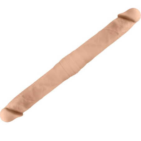 SILEXD - PENE DOPPIO REALISTICO SILICONE SILEXPAN PREMIUM 38.5 CM