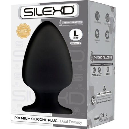 SILEXD - MODELLO 1 PLUG ANALE PREMIUM SILEXPAN SILICONE PREMIUM TERMOREATTIVO MISURA L