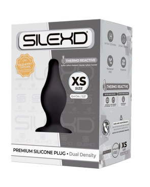 SILEXD - MODELLO 2 PLUG ANALE PREMIUM SILEXPAN SILICONE PREMIUM TERMOREATTIVO TAGLIA XS