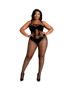 MOONLIGHT - BODYSTOCKING MODELLO 4 NERO TAGLIA FORTE