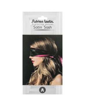 ADRIEN LASTIC - BENDA REVERSIBILE SATINATA ROSA/NERO