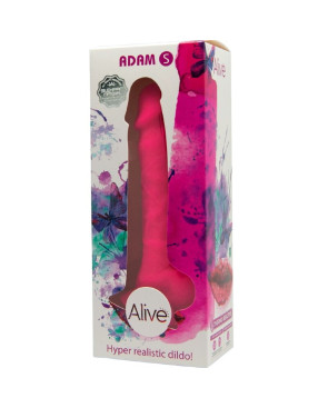 ALIVE - PENE REALISTICO DI ADAM FUCSIA 17,75 CM