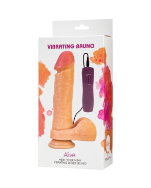 ALIVE - VIBRATORE PENE REALISTICO BRUNO 22 CM