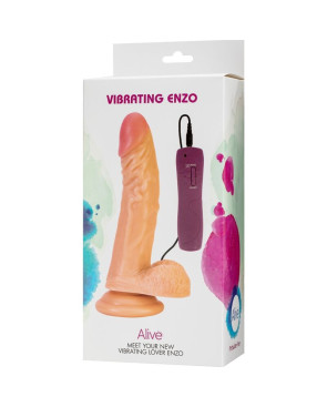 ALIVE - VIBRATORE PENE REALISTICO ENZO 21 CM