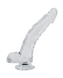 ALIVE - PENE REALISTICO STALLONE TRASPARENTE 22 CM