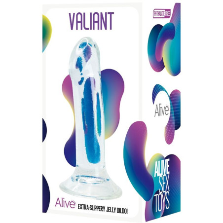 ALIVE - VALIANT PENE REALISTICO TRASPARENTE 16 CM