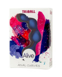 ALIVE - SFERE ANALI IN SILICONE BLU TRIBALL 15 CM