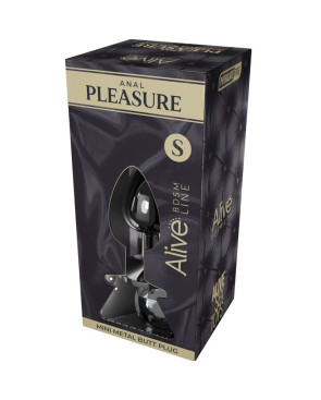 ALIVE - PIACERE ANALE MINI PLUG METAL NERO TAGLIA S