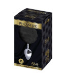 ALIVE - PLUG PIACERE ANALE SPIRALE METALLO FLUFFY NERO TAGLIA M