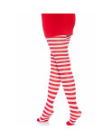 LEG AVENUE - COLLANT A RIGHE BIANCO/ROSSO