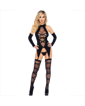 LEG AVENUE - SET 3 PEZZI BODY + LEG AVENUE - CALZE + MANICHE