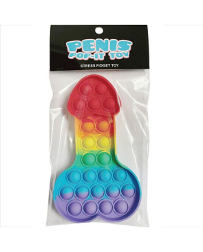 KHEPER GAMES - GIOCATTOLO ANTISTRESS PENE POP-IT MULTICOLORE