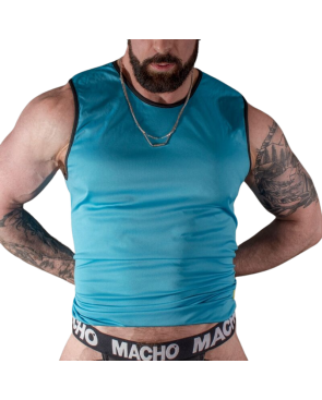 MACHO - T-SHIRT BLU L/XL