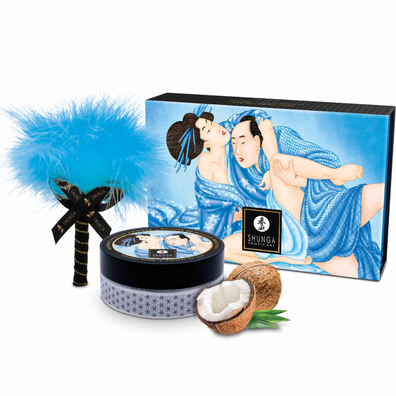 SHUNGA - KIT POLVERE DA MASSAGGIO AL COCCO ALIMENTARE