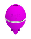 PRETTY LOVE - VIBRATORE IN SILICONE TONDO VIOLA GEMINI BALL