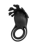 PRETTY LOVE - ANELLO VIBRATORE RUBEN 7 VIBRAZIONI IN SILICONE NERO