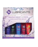 ID JUICY LUBE - CONFEZIONE ASSORTITA DA 5 TUBI LUBRIFICANTI DA 12 ML