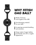 FETISH SUBMISSIVE BONDAGE - BALL GAG IN SILICONE TRASPIRANTE