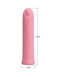 PRETTY LOVE - VIBRATORE CURTIS MINI SUPER POWER 12 VIBRAZIONI IN SILICONE ROSA