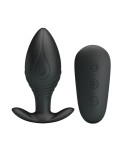 PRETTY LOVE - VIBRATORE RICARICABILE PLUG ANALE REGINA NERO