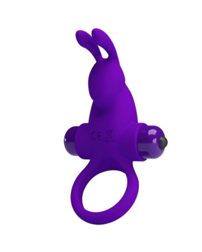 PRETTY LOVE - ANELLO VIBRATORE I CONIGLIO PER PENE VIOLA