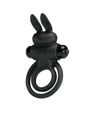 PRETTY LOVE - ANELLO VIBRATOR III RABBIT PER PENE NERO