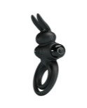 PRETTY LOVE - ANELLO VIBRATOR III RABBIT PER PENE NERO