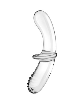 SATISFYER - DILDO DOPPIO CRISTALLO BLU