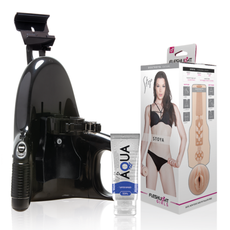 FLESHLIGHT - VAGINA STOYA DESTROYA + LANCIO UNIVERSALE + LUBRIFICANTE AQUA QUALITÀ 50 ML