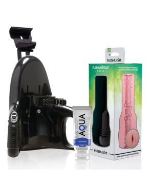 FLESHLIGHT - GO PINK LADY SURGE VAGINA + LANCIO UNIVERSALE + LUBRIFICANTE DI QUALITÀ AQUA 50 ML