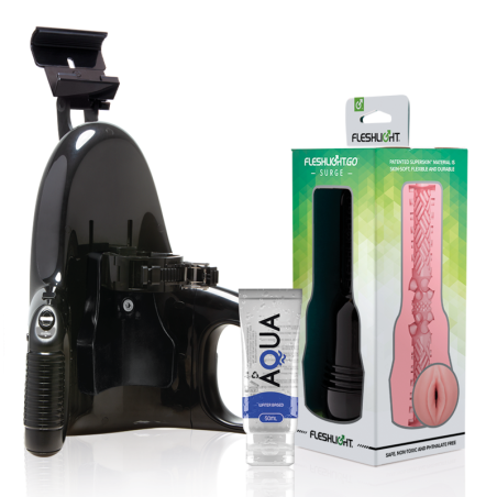 FLESHLIGHT - GO PINK LADY SURGE VAGINA + LANCIO UNIVERSALE + LUBRIFICANTE DI QUALITÀ AQUA 50 ML