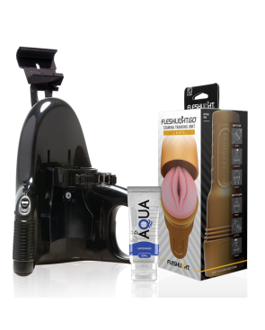 FLESHLIGHT - STAMINA GO TRAINING UNIT LADY + LANCIO UNIVERSALE + LUBRIFICANTE AQUA QUALITÀ 50 ML