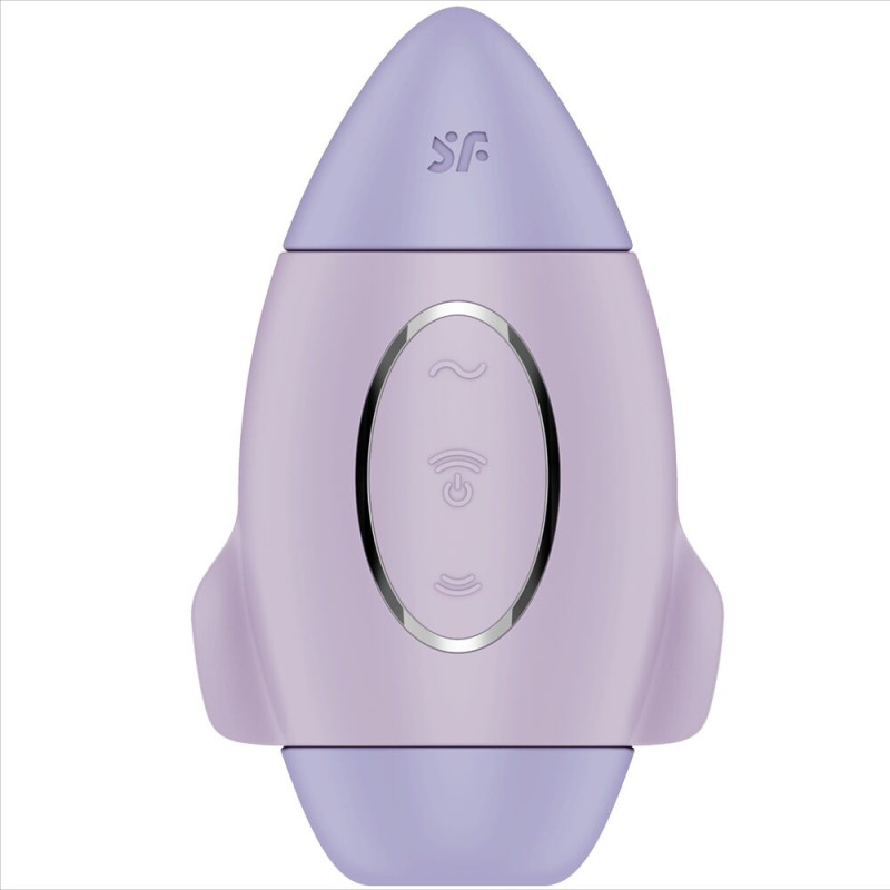 SATISFYER - MISSION CONTROL VIBRATORE PICCOLO BLU A DOPPIO IMPULSO